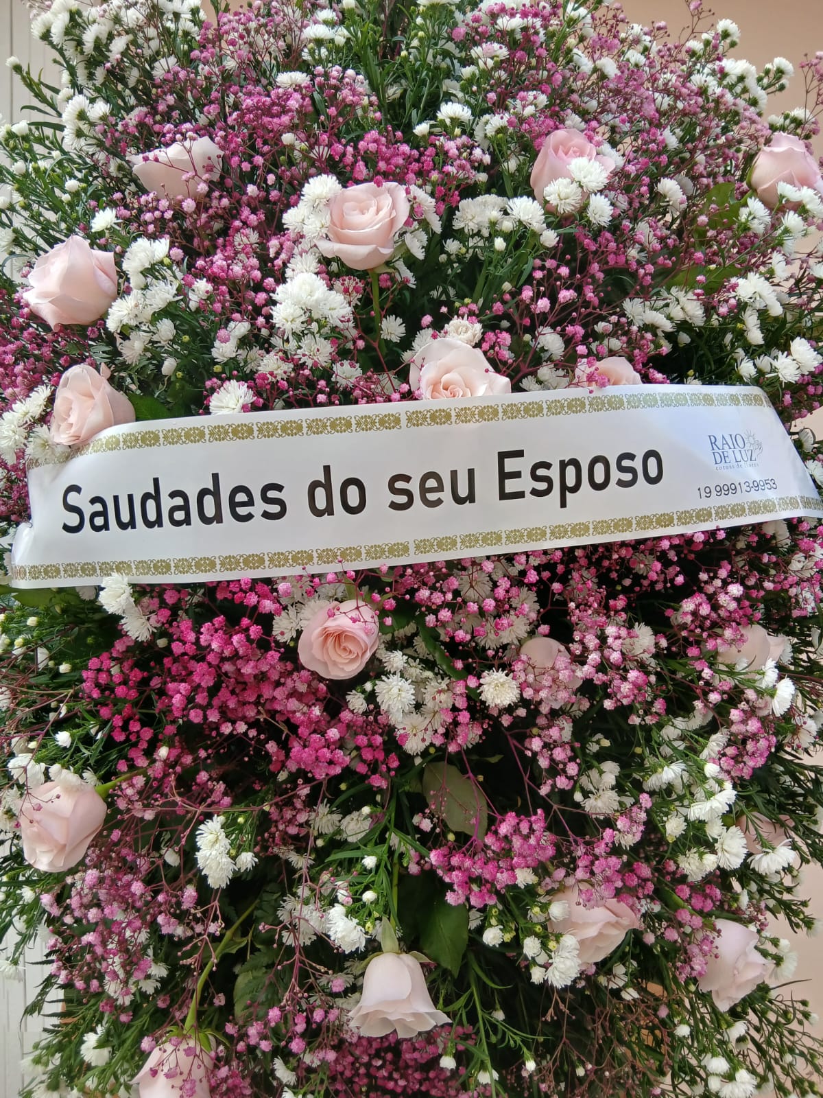 Coroas de Flores em tons de rosa